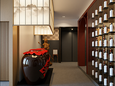 禅意酒店走廊