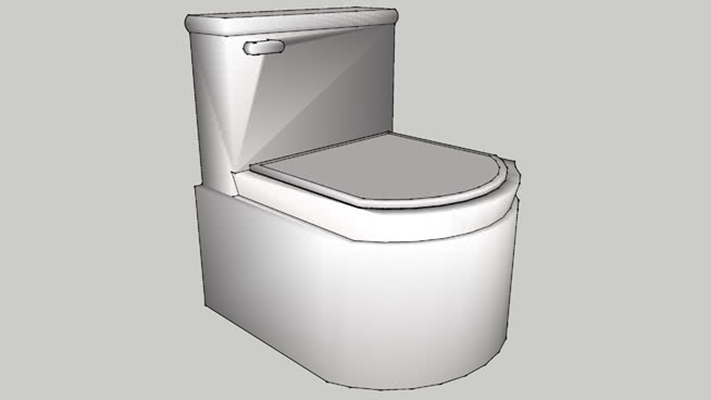 马桶 草图大师模型