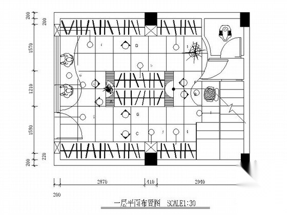 欧韩版小型服装店装修图