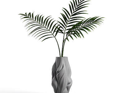 盆栽植物装饰组件