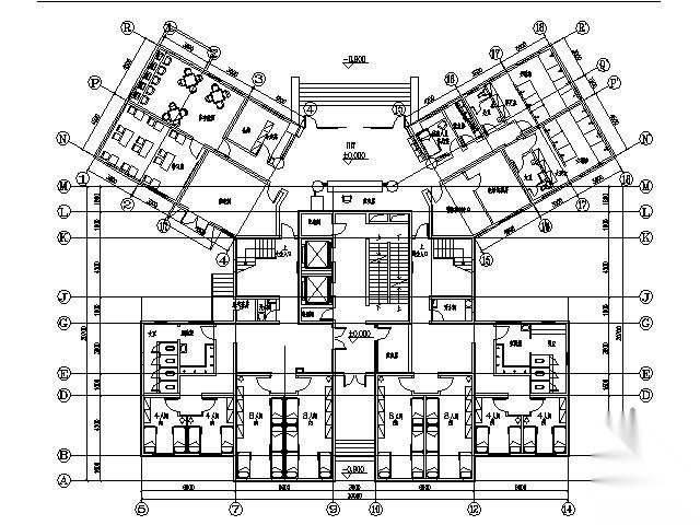 [上海]某职业学校学生公寓图纸（含效果）