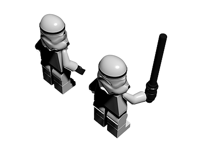 乐高风格冲锋队员模型