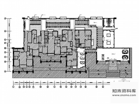 施工图上海某名住宅小区售楼处室内装修施工图