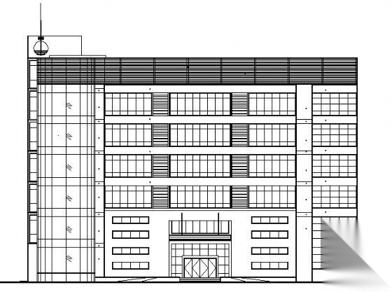 广东某镇六层办公楼建筑施工图