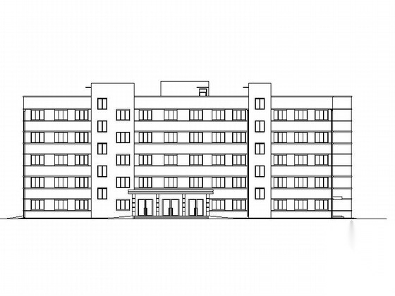 [贵阳]多层砖混结构烧伤医院建筑施工图