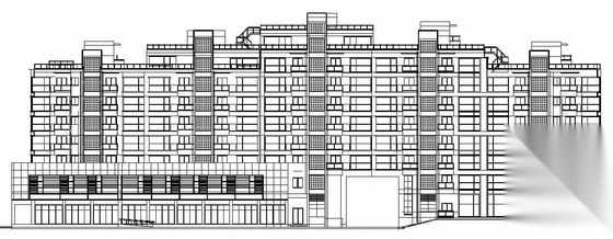 [浙江省杭州市]某高档组团公寓楼群建筑施工图（7栋）