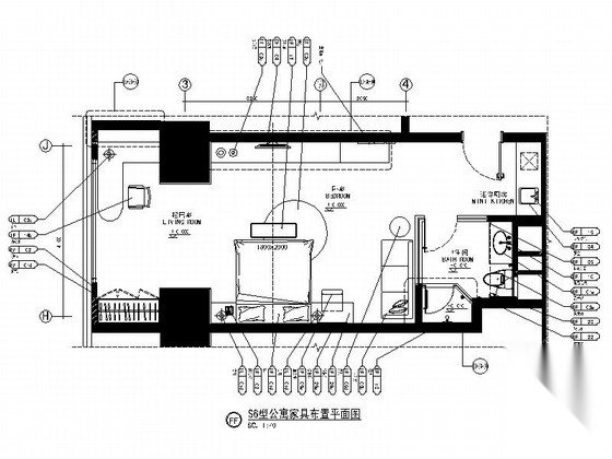 [重庆]国际大厦公寓现代精装样板房装修图（含示意图）