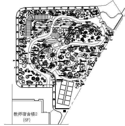 广东一生物园施工图纸 工业园区景观