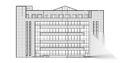 东北某知名大学图书馆建筑CAD图纸