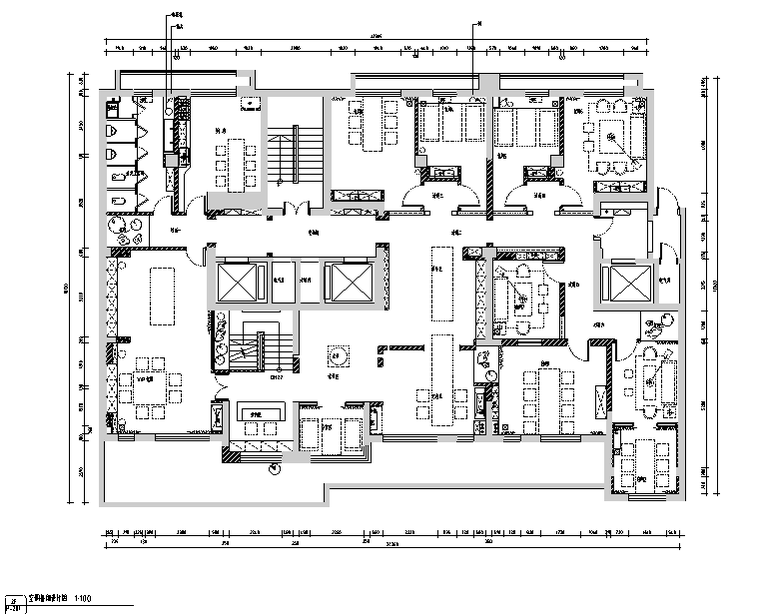 新疆东方禅意品茗茶室空间设计施工图附效果图