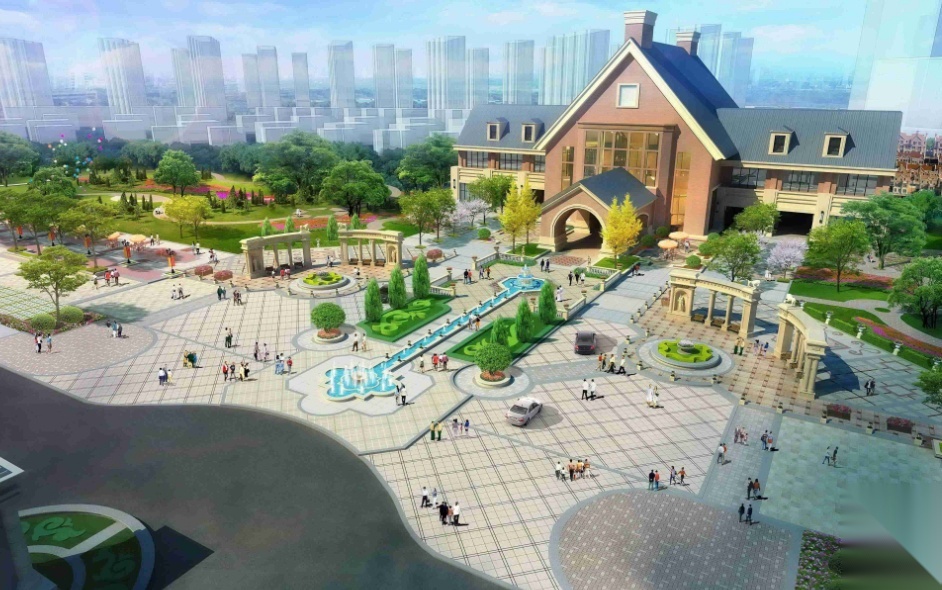 [辽宁]抚顺法式刺绣园林城市新中心景观方案 景观 规划设计