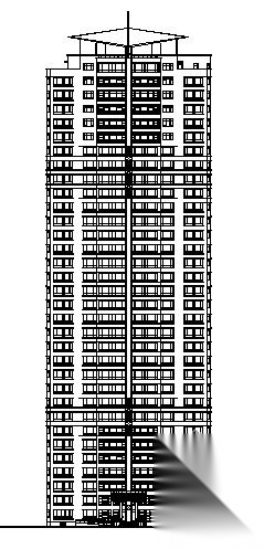 浦东某花园小区二期7号楼建筑施工图
