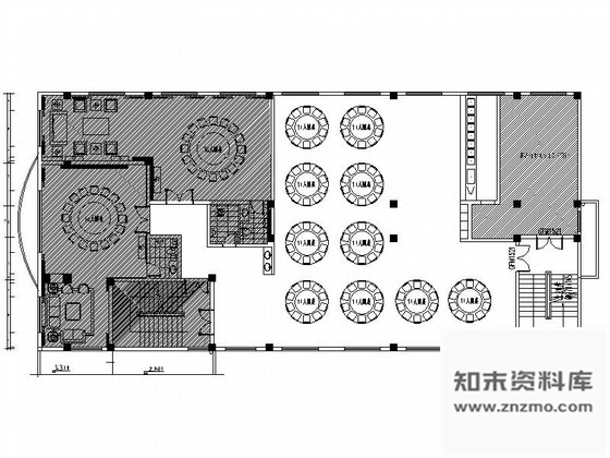 施工图福建检察院招待楼餐厅及包厢室内设计施工图含效果