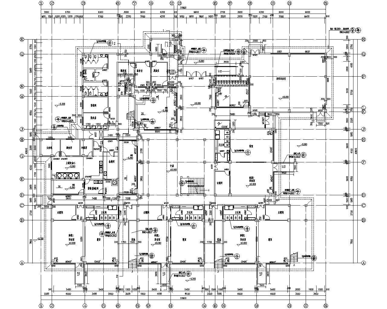 三层幼儿园 结构施工图 建筑通用节点