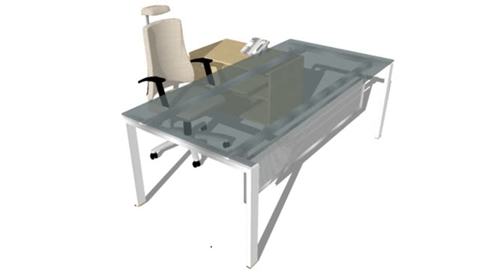 办公桌 草图大师模型