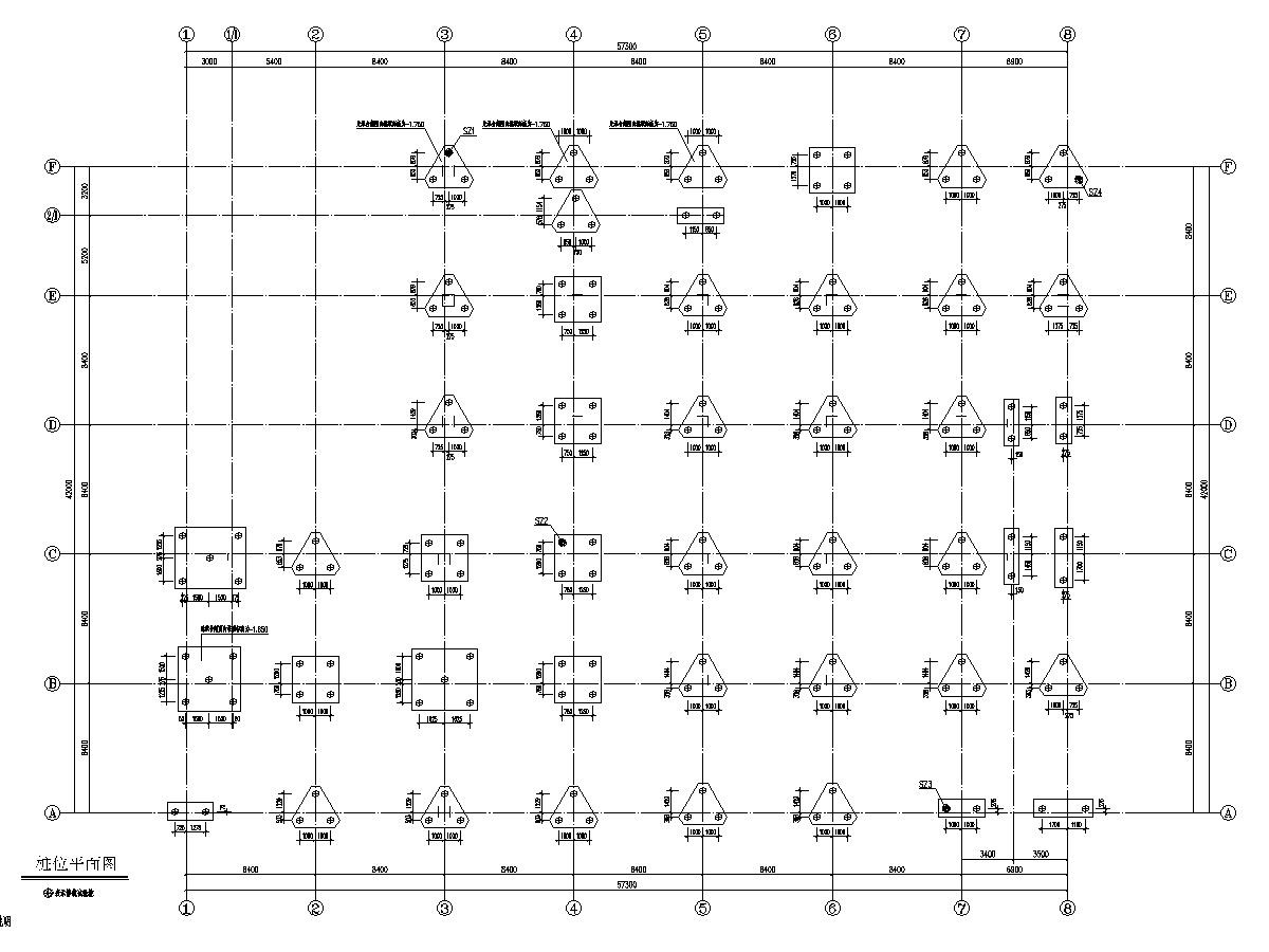 地上三层框架结构 综合楼结构 施工图