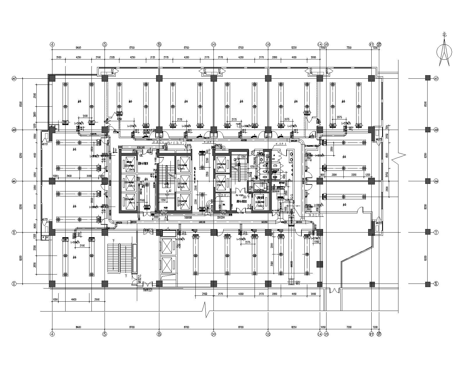 西安高新NEWORLD商业综合体塔楼暖通施工图 建筑暖通