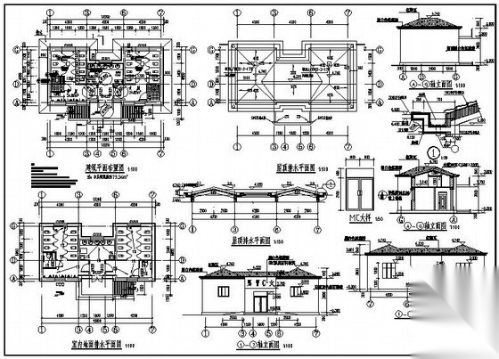 某公园公用厕所建筑结构施工图