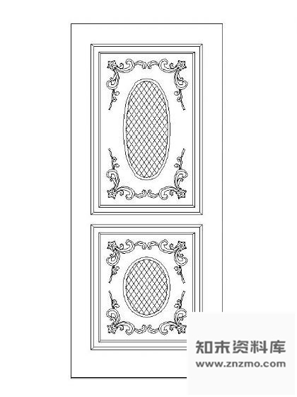 图块/节点精选各式单扇门图块