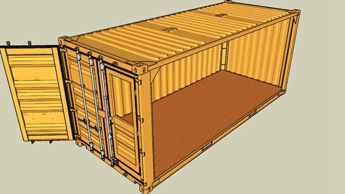 集装箱 草图大师模型