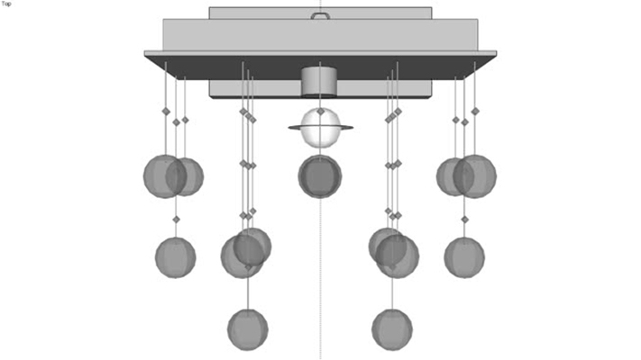 吊灯 草图大师模型