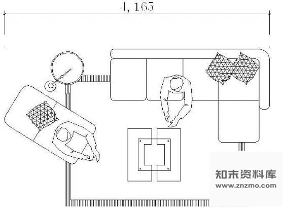图块/节点沙发图块9