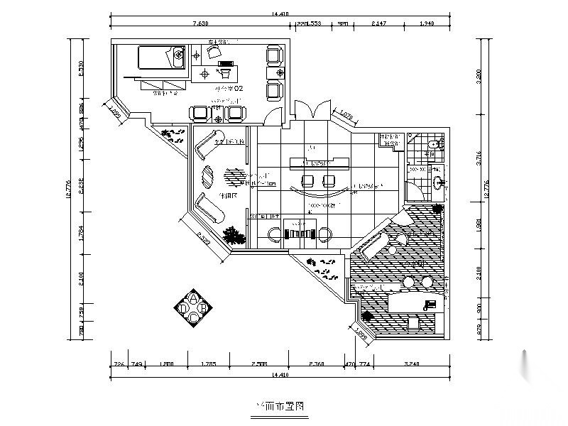 [南京]某装饰公司办公空间装修图