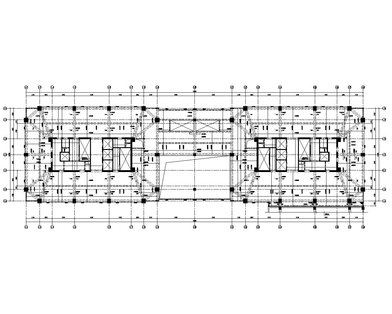 19层高层办公楼 建筑结构 施工图