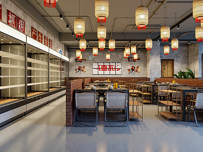 现代快餐店