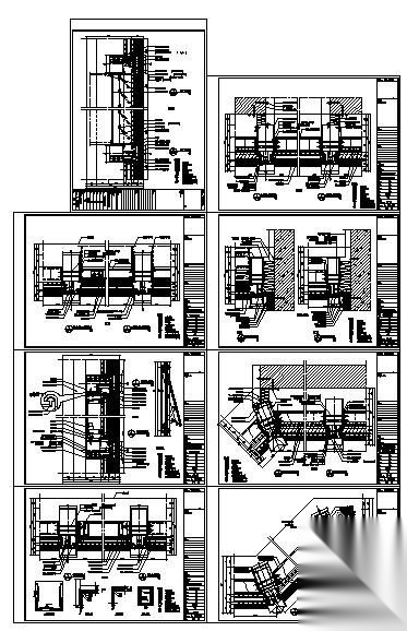 某穿条式隔热铝合金明框幕墙图集 混凝土节点