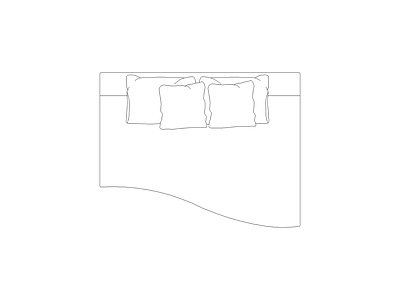 床 网红高端家具图块