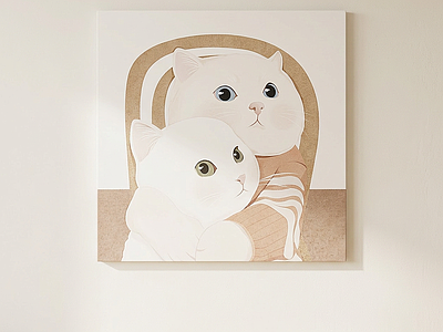 猫咪主题挂画挂画