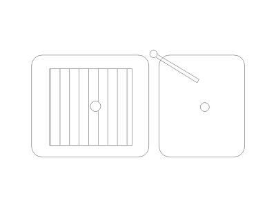 卫浴设施 现代家具图块别墅家具图块施工图