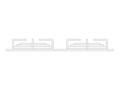 屏风隔断 卫生间电器洁具厨具灯具施工图