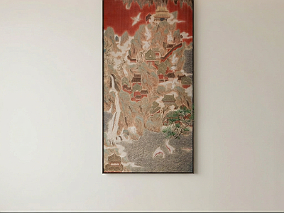 大幅中式挂画山水画