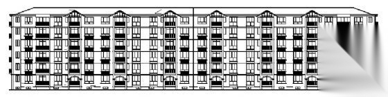 某小区六层住宅楼建筑方案图