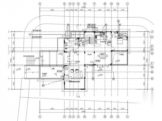 [上海]二层独栋别墅区给排水施工图 建筑给排水 给排水图