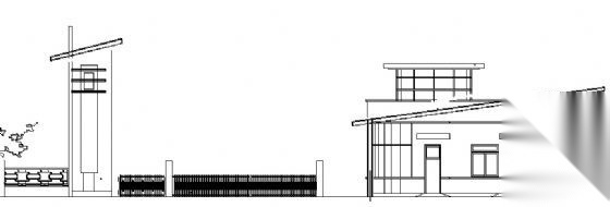 某医院大门建筑施工图