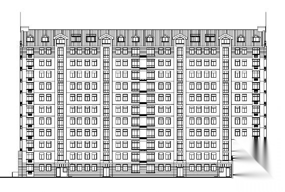 某十八层商住楼建筑方案图(18层转角塔式11层板式)