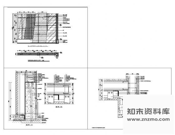图块/节点公共空间墙面装饰详图Ⅱ 墙面通用节点