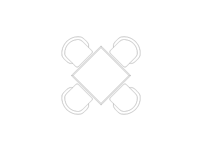 桌椅 现代家具图块别墅家具图块施工图