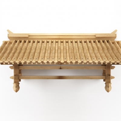 新中式门头屋檐建筑构件