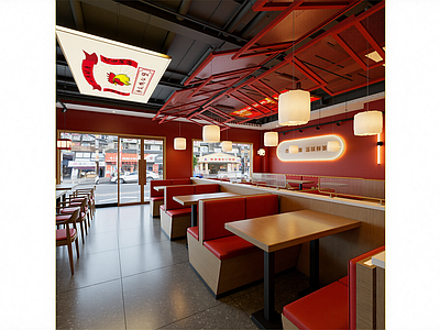 现代快餐店