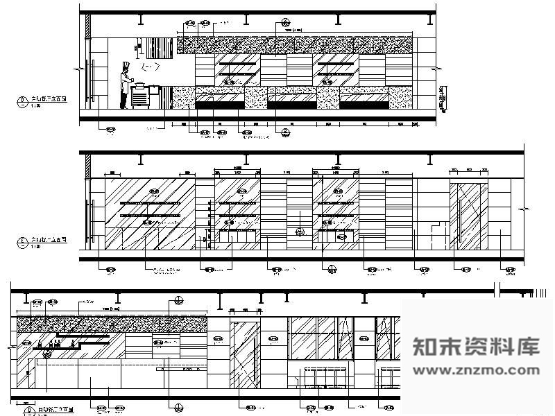 图块/节点北京某自助餐厅立面图