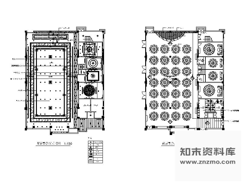 施工图星级酒店宴会厅室内装修图含效果