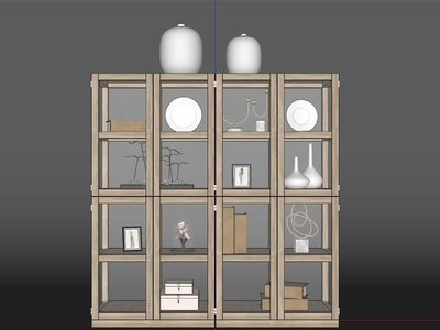 现代装饰柜 木材 高柜