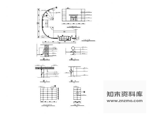 图块/节点点式幕墙施工详图 节点 结构节点图