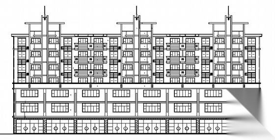 某六层商住楼建筑施工图