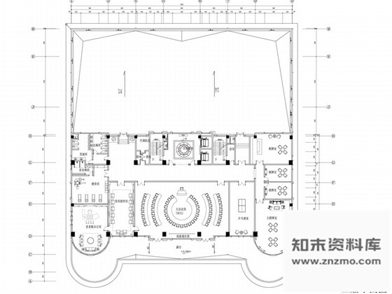 施工图苏州奢华欧式风格商务会所三层健身娱乐区室内装修图含效果