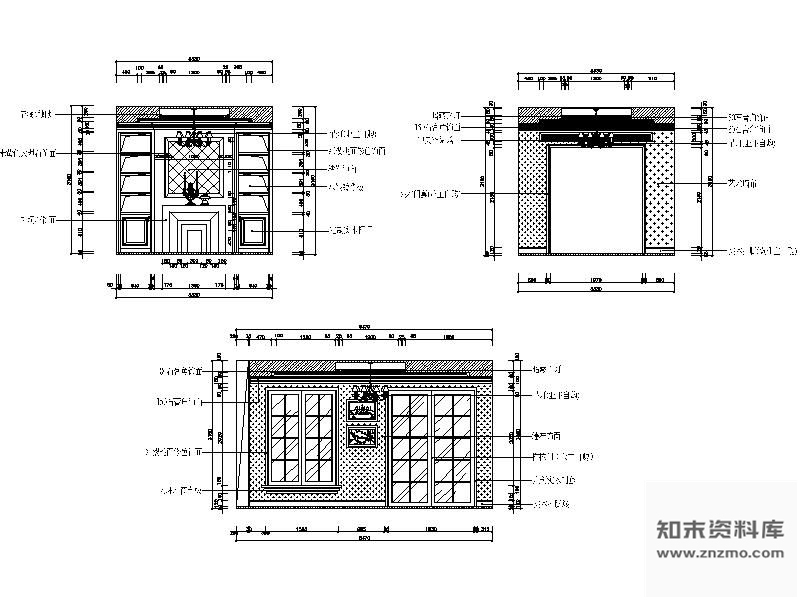 图块/节点欧式餐厅立面图